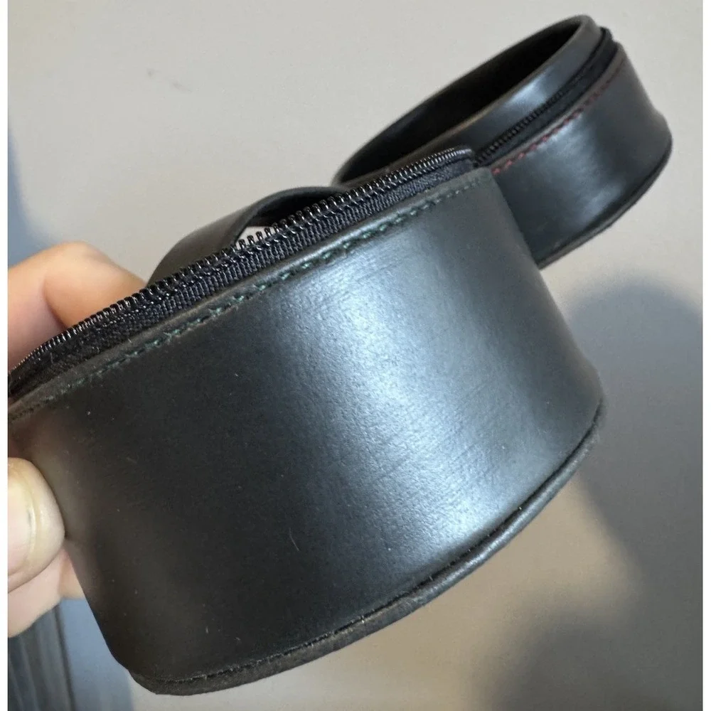 Watch Case Travel Storage Round Cylinder Shape With Fabric Interior